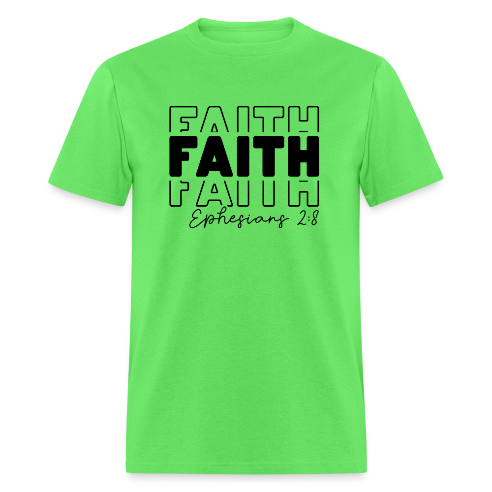 Faith Ephesians 2:8 T-Shirt - kiwi