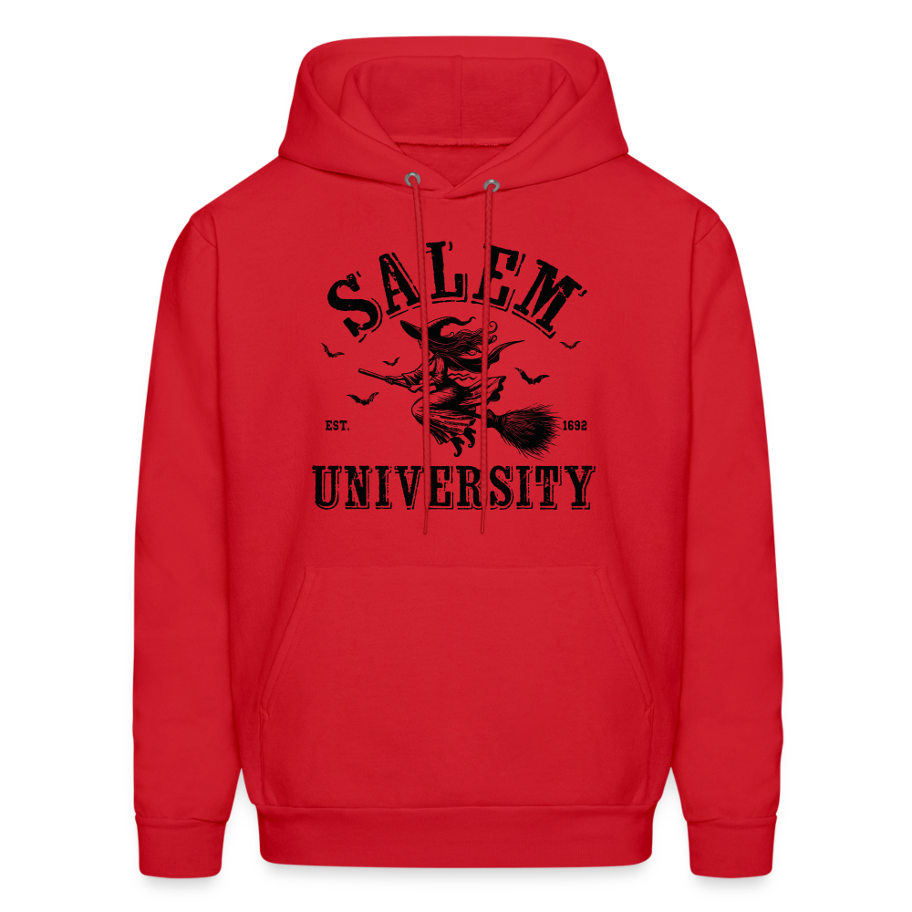 Salem University Hoodie (Halloween Witch Riding Broom) - red