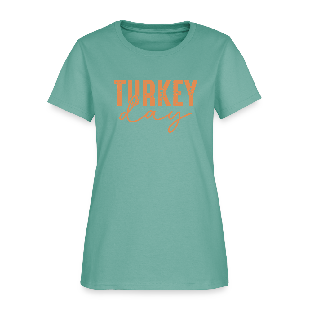 Turkey Day (Thanksgiving) Women's T-Shirt - aquatic