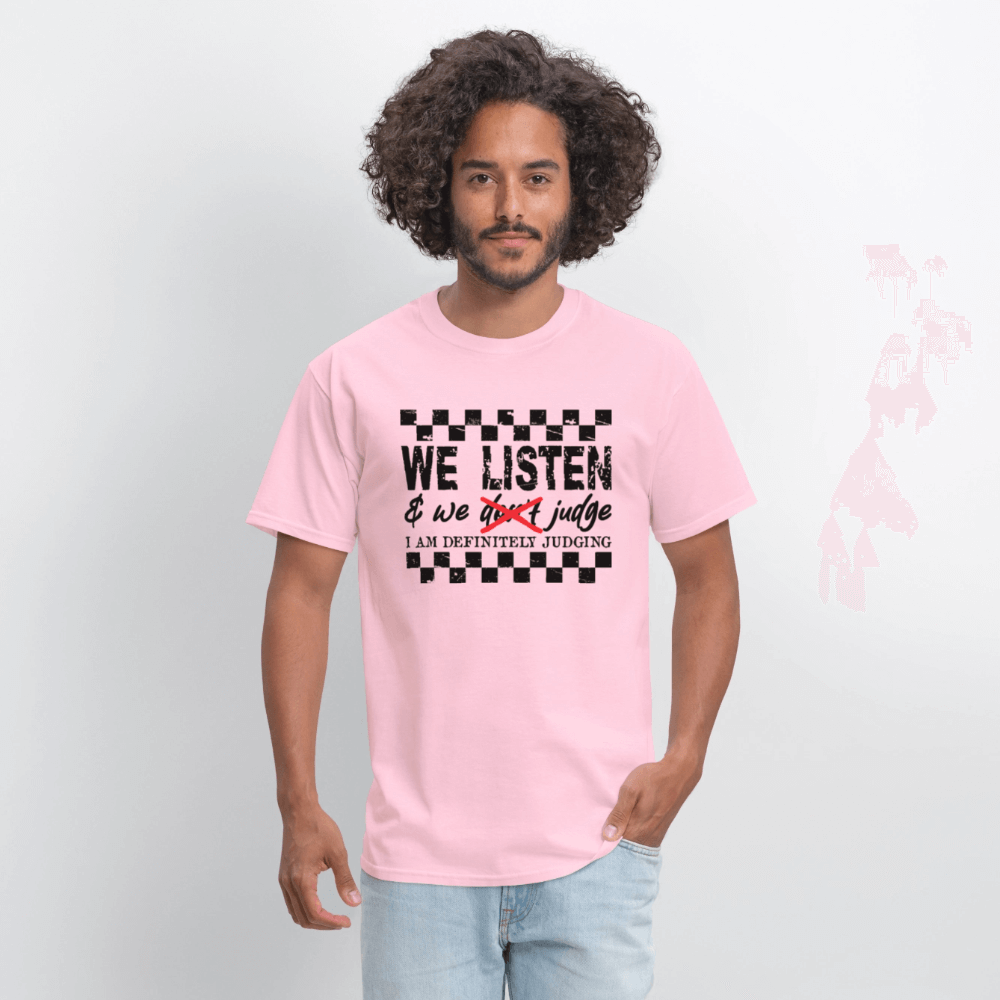 Definitely Judging Funny Sarcastic T-Shirt - pink