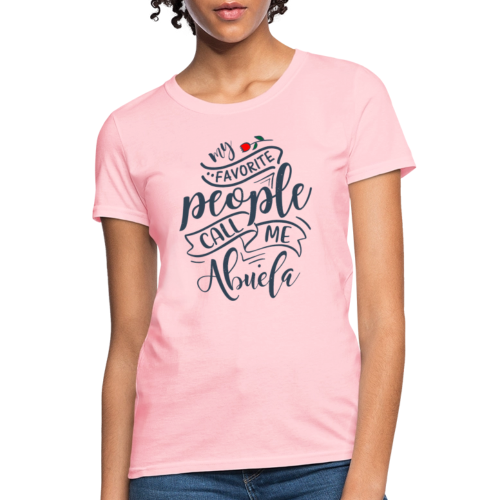 My Favorite People Call Me Abuela Tee – Women’s Shirt - pink