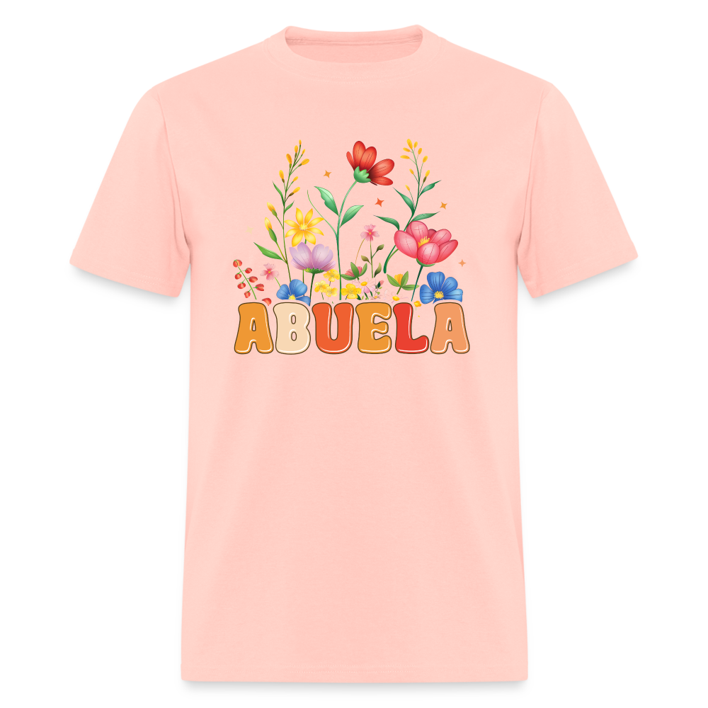 Abuela T-Shirt with Floral Design - blush pink