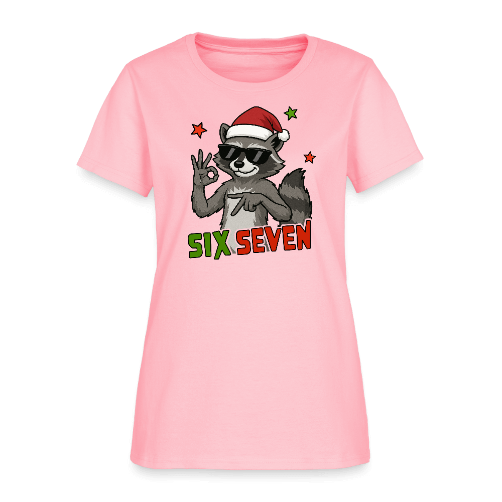 Six Seven 67 Raccoon Women’s T-Shirt Color: white
