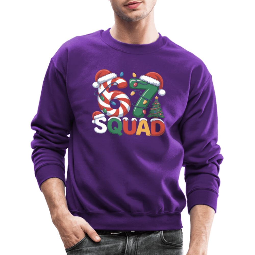 Six Seven Squad Christmas 67 Sweatshirt Color: forest green