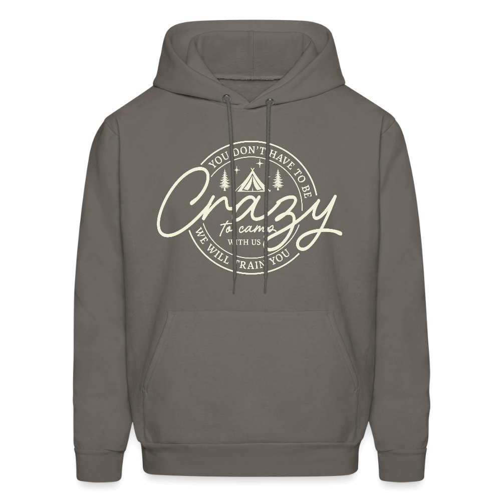 Crazy Camping Hoodie Color: asphalt gray