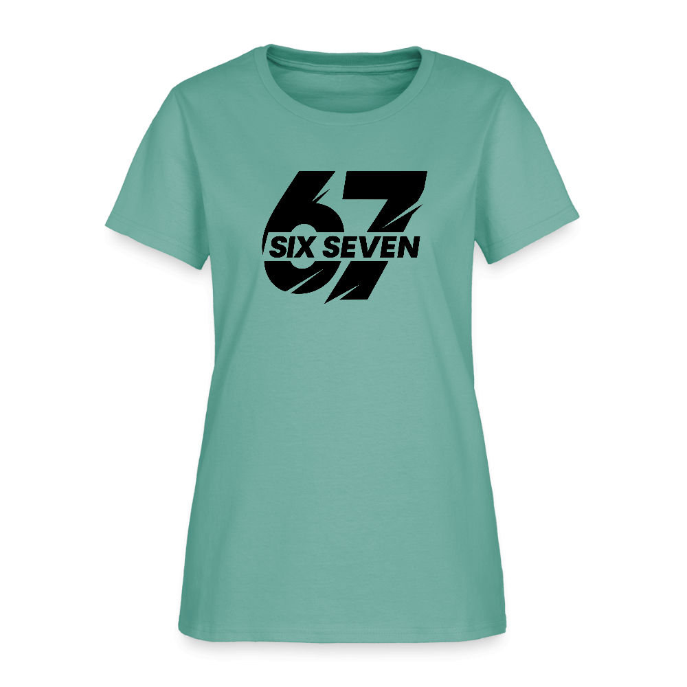 Six Seven 67 Women's T-Shirt Color: aquatic