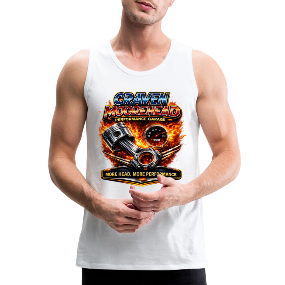 Craven Moorehead Performance Tank Top Color: White