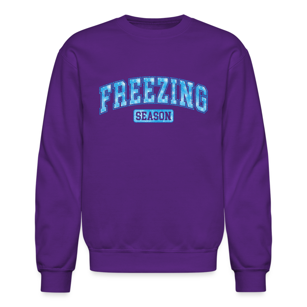 Freezing Season Unisex Crewneck Sweatshirt - purple