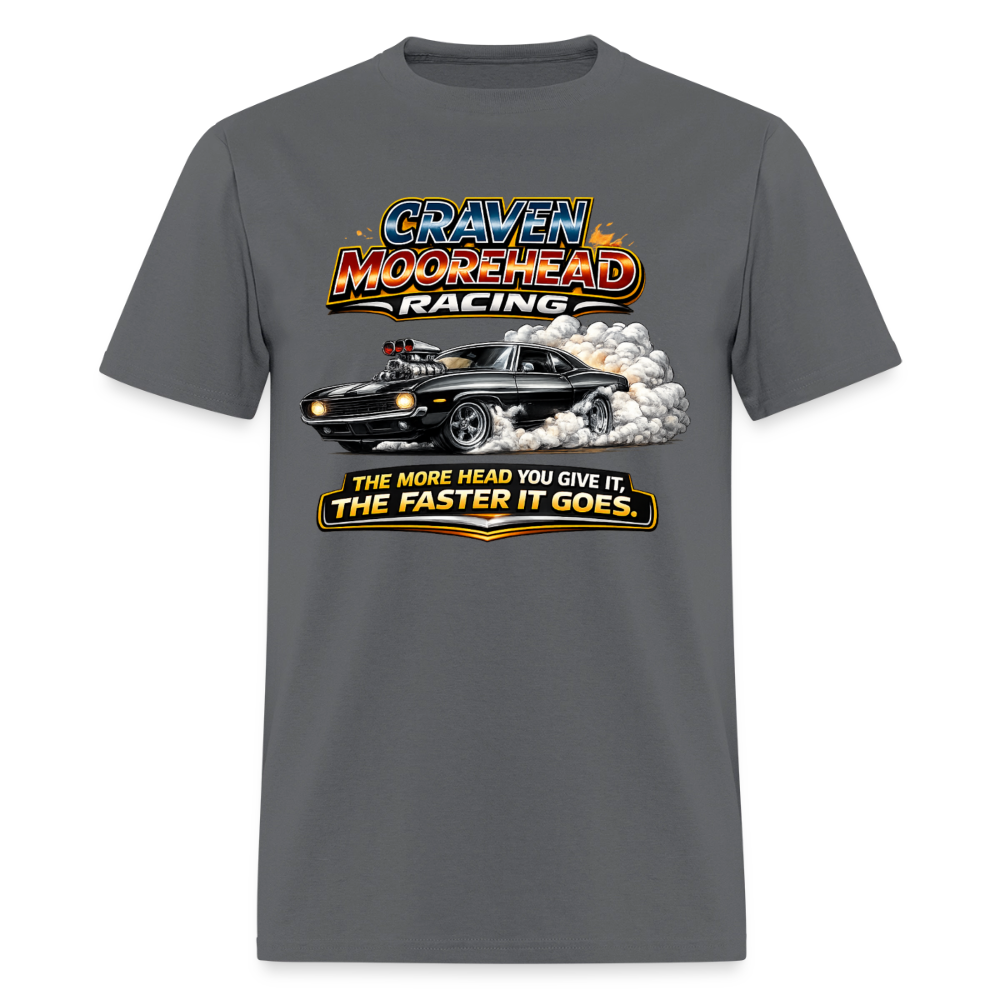 Craven Moorehead Racing T-Shirt Color: Charcoal