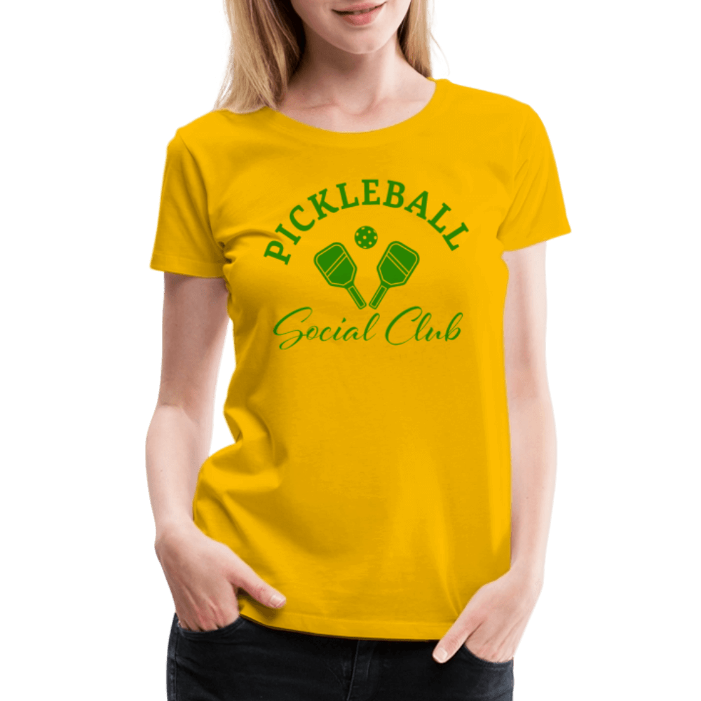 Pickleball Social Club Women’s Premium T-Shirt Color: white