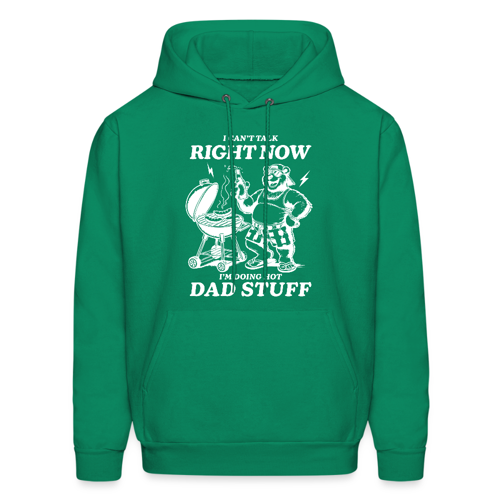 Doing Hot Dad Stuff BBQ Hoodie for Grilling Dads - kelly green