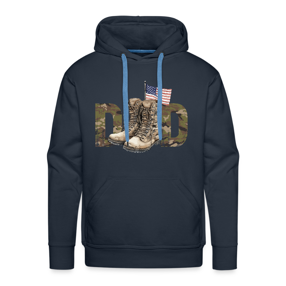 Military Dad Men’s Premium Hoodie - navy