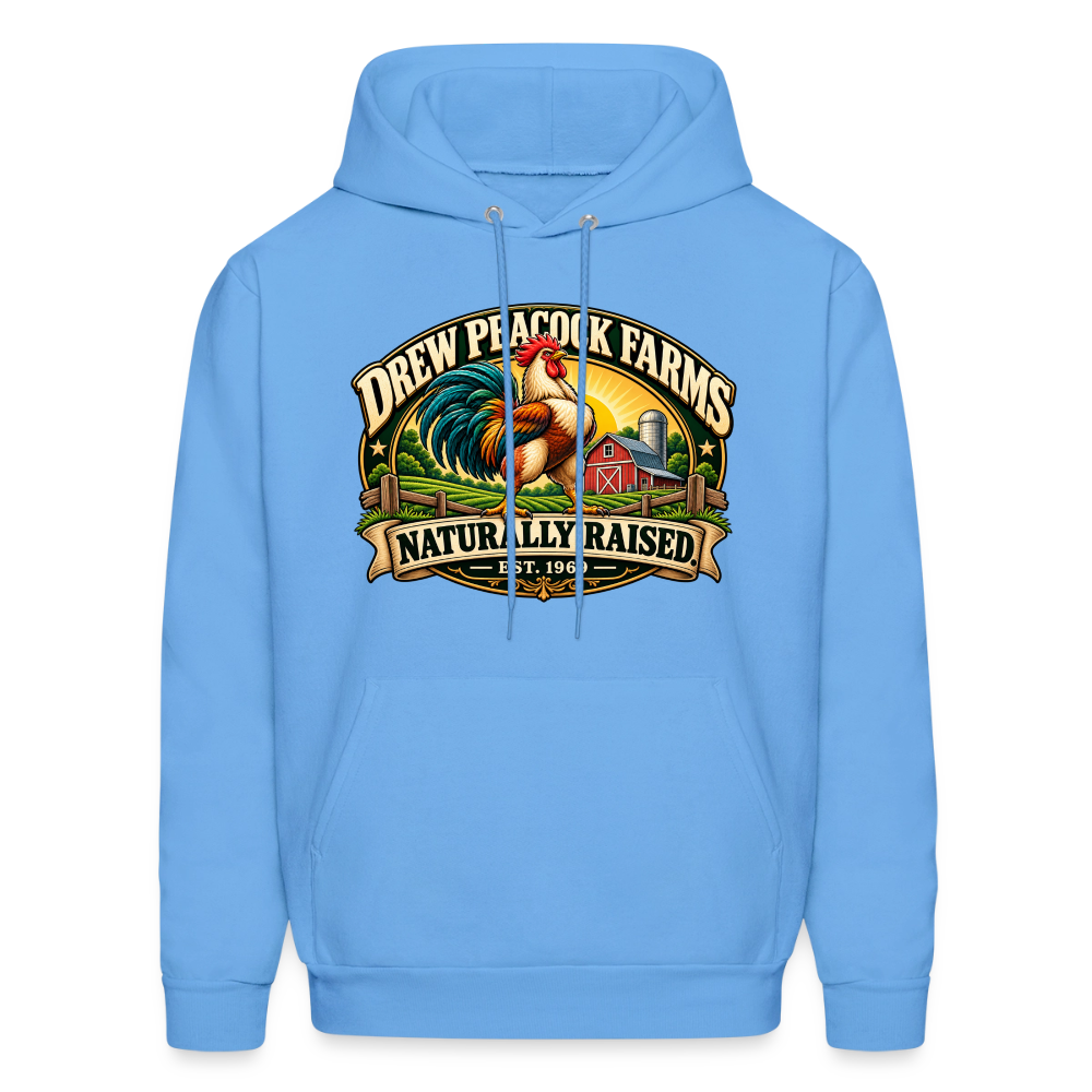 Drew Peacock Farms Hoodie - carolina blue