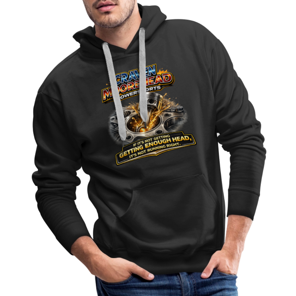 Craven Moorehead Powersports Funny Adult Humor Premium Hoodie - black