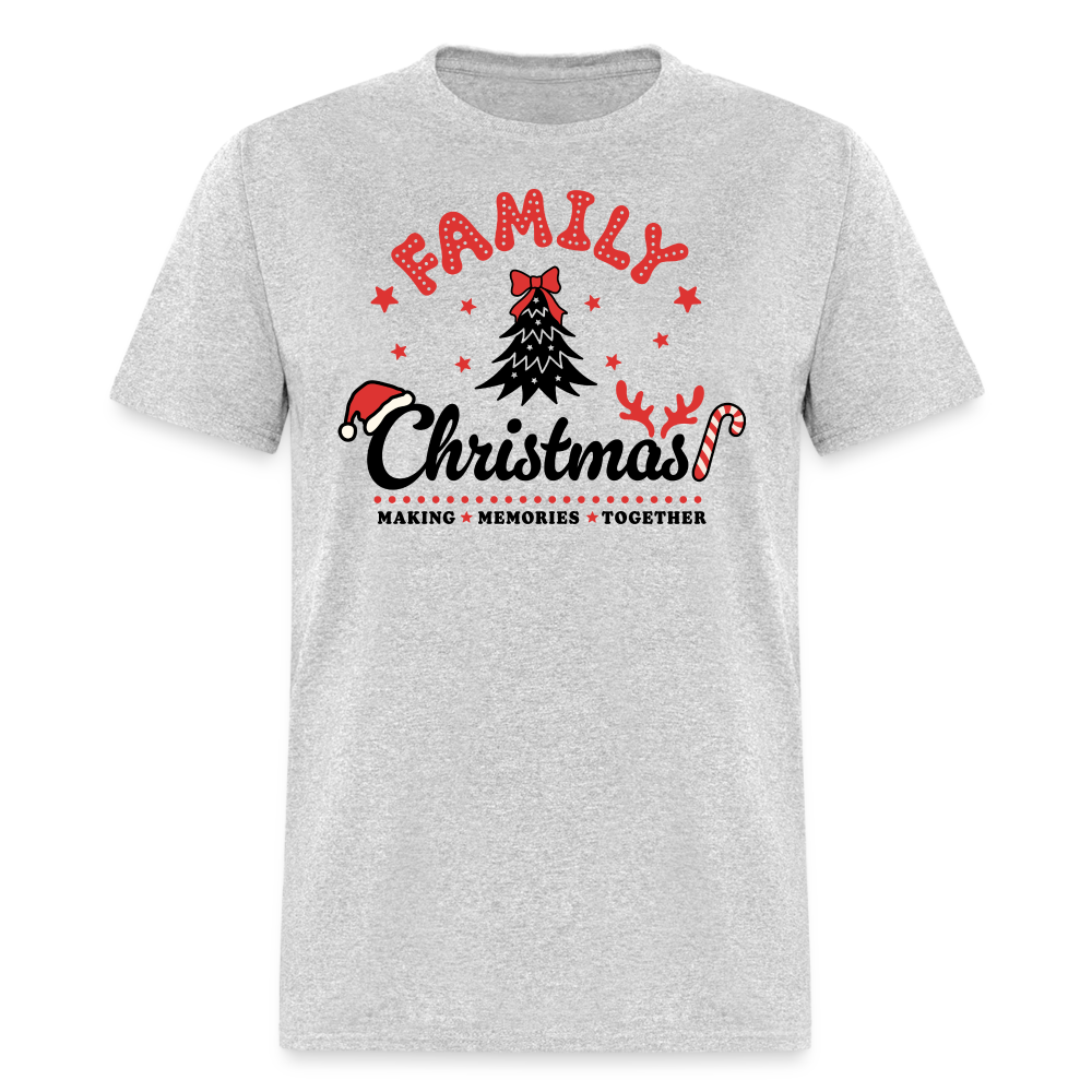 Family Christmas Making Memories Together T-Shirt - heather gray