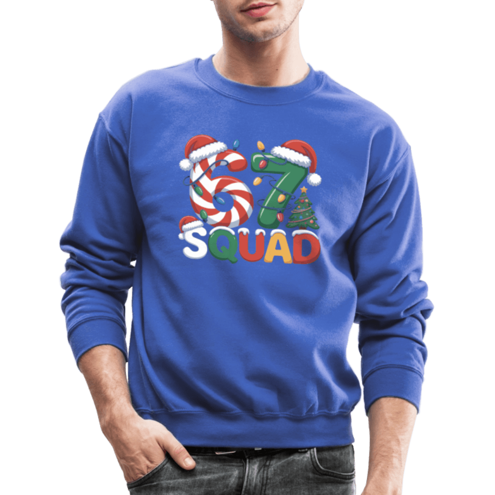 Six Seven Squad Christmas 67 Sweatshirt Color: forest green