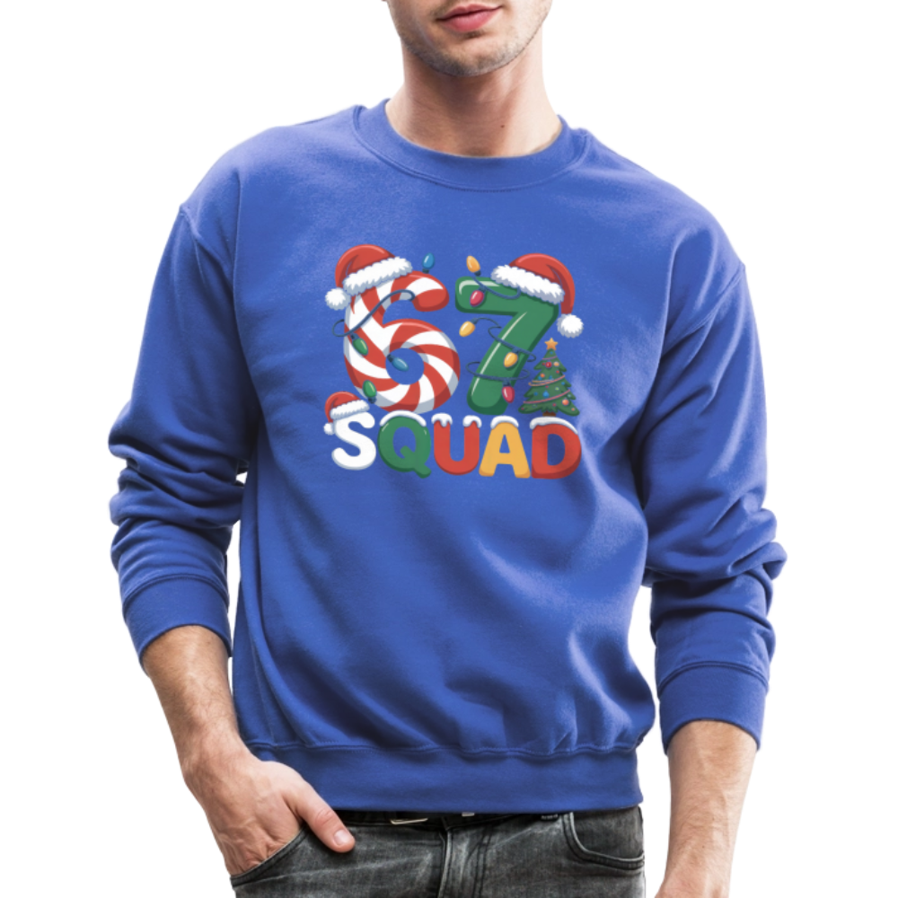 Six Seven Squad Christmas 67 Sweatshirt - royal blue