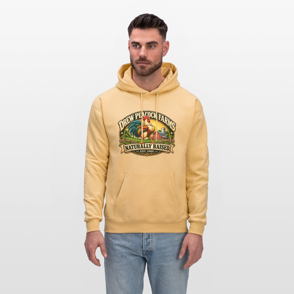 Drew Peacock Farms Hoodie - light gold
