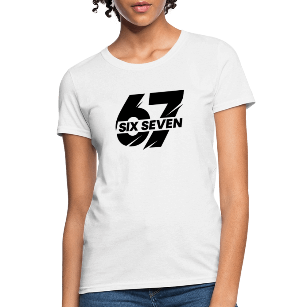 Six Seven 67 Women's T-Shirt Color: white