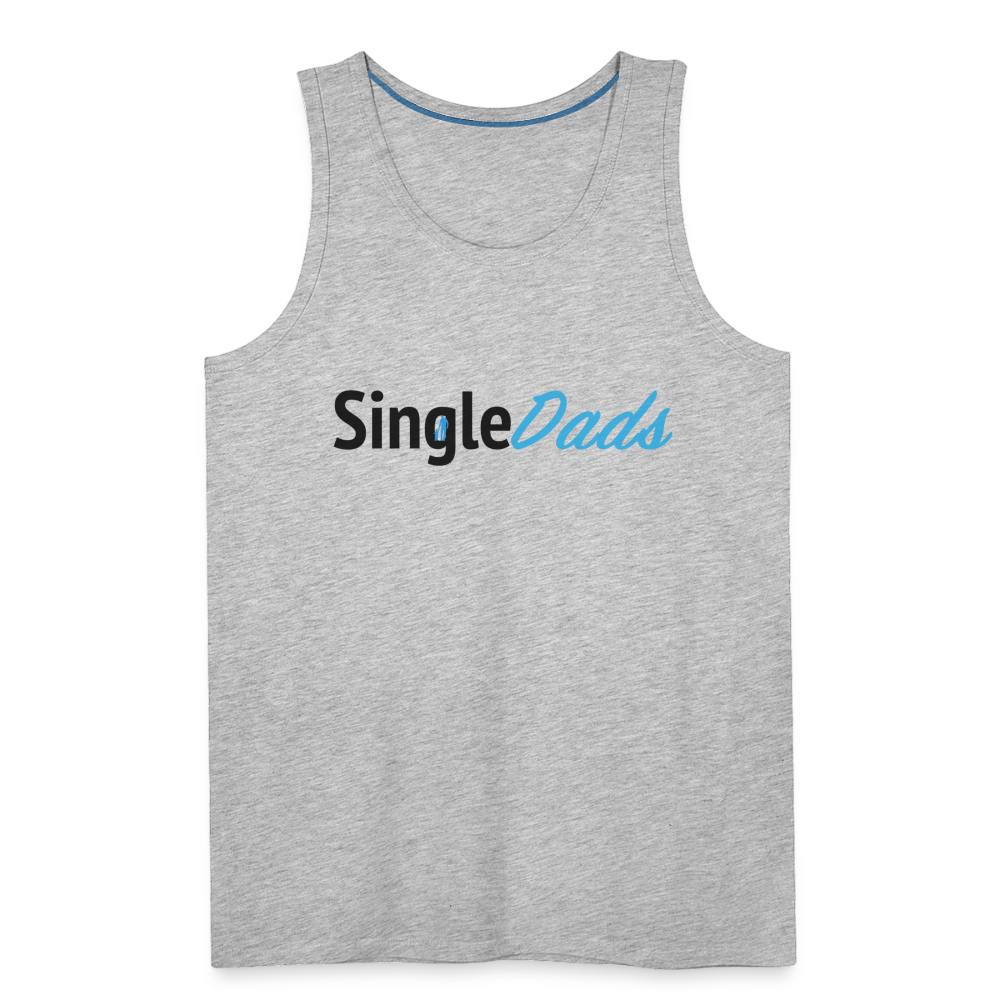SingleDads Men’s Premium Tank Top Color: white