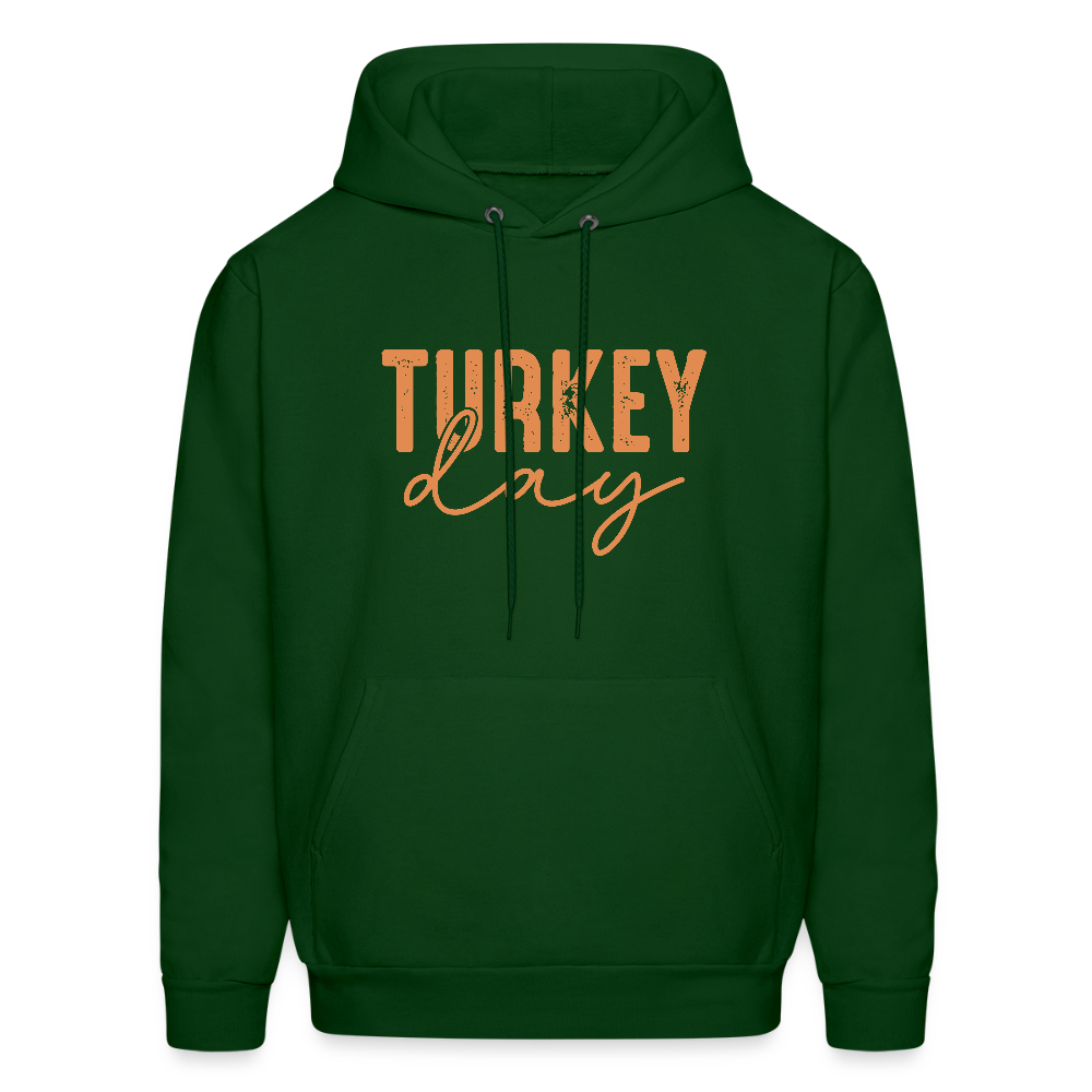 Turkey Day (Thanksgiving) Hoodie - forest green