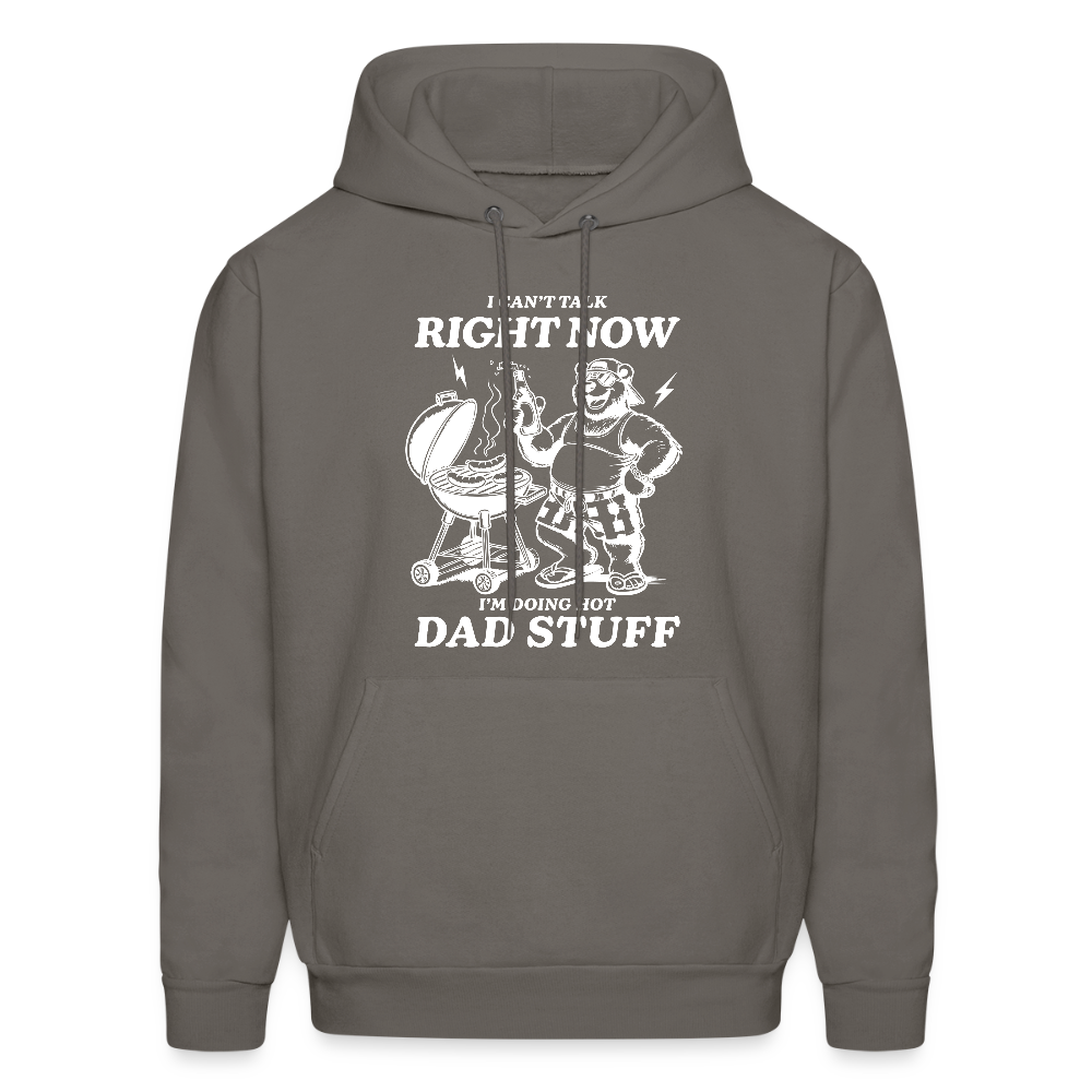 Doing Hot Dad Stuff BBQ Hoodie for Grilling Dads - asphalt gray