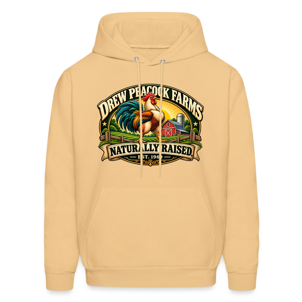 Drew Peacock Farms Hoodie - light gold