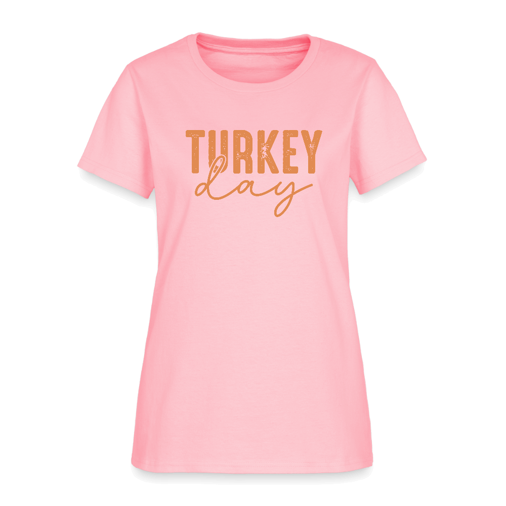 Turkey Day (Thanksgiving) Women's T-Shirt Color: pink