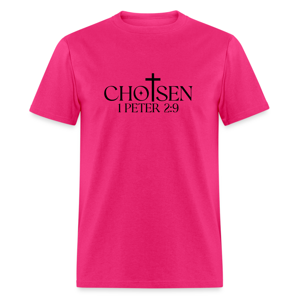 Chosen 1 Peter 2:9 T-Shirt - fuchsia