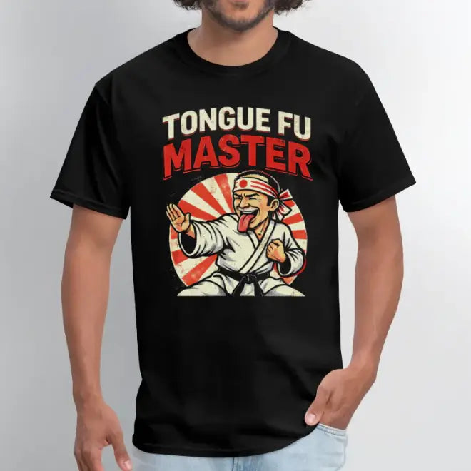 Tongue FU Master T-Shirt Color: Black