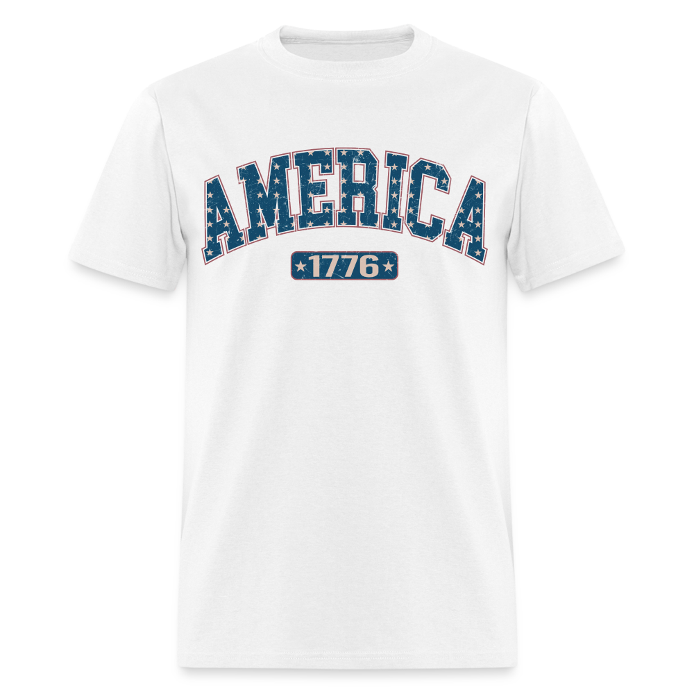 America 1776 T-Shirt (Retro) Color: white