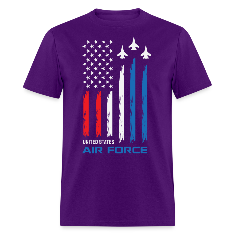 United States Air Force T-Shirt (USAF Tee) Color: purple