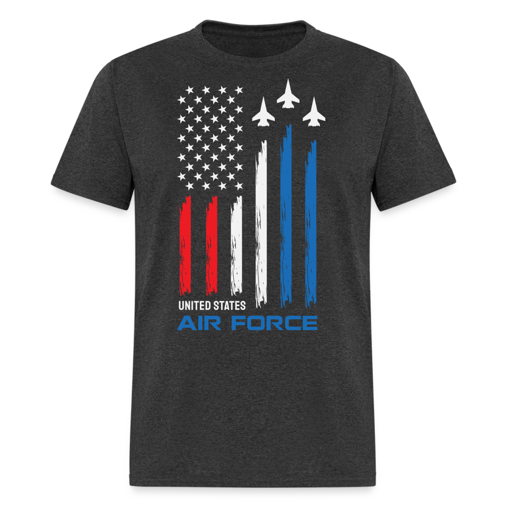 United States Air Force T-Shirt (USAF Tee) Color: heather black