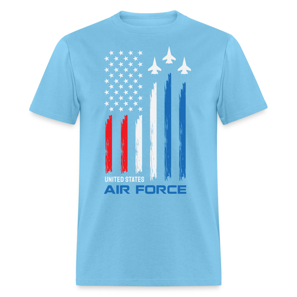 United States Air Force T-Shirt (USAF Tee) Color: aquatic blue