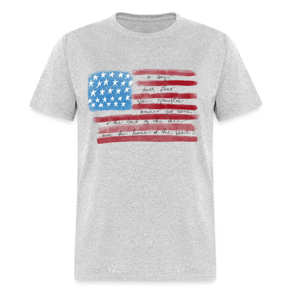 Pledge of Allegiance T-Shirt (Patriotic Tee) Color: heather gray