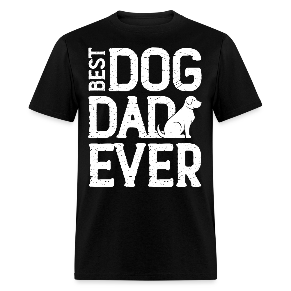 Best Dog Dad Ever T-Shirt (Dog Lover Dad Tee) Color: black
