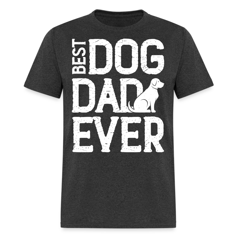 Best Dog Dad Ever T-Shirt (Dog Lover Dad Tee) Color: heather black