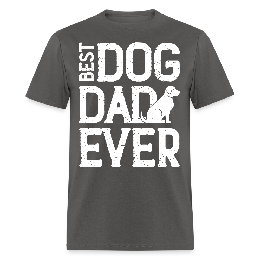 Best Dog Dad Ever T-Shirt (Dog Lover Dad Tee) Color: charcoal