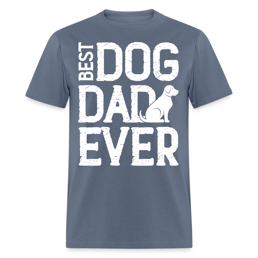Best Dog Dad Ever T-Shirt Color: denim