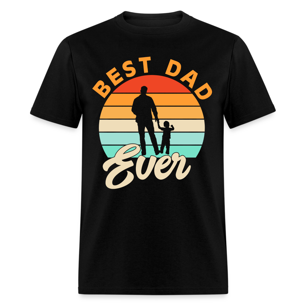 Best Dad Ever T-Shirt (Dad with Child tee) Color: black