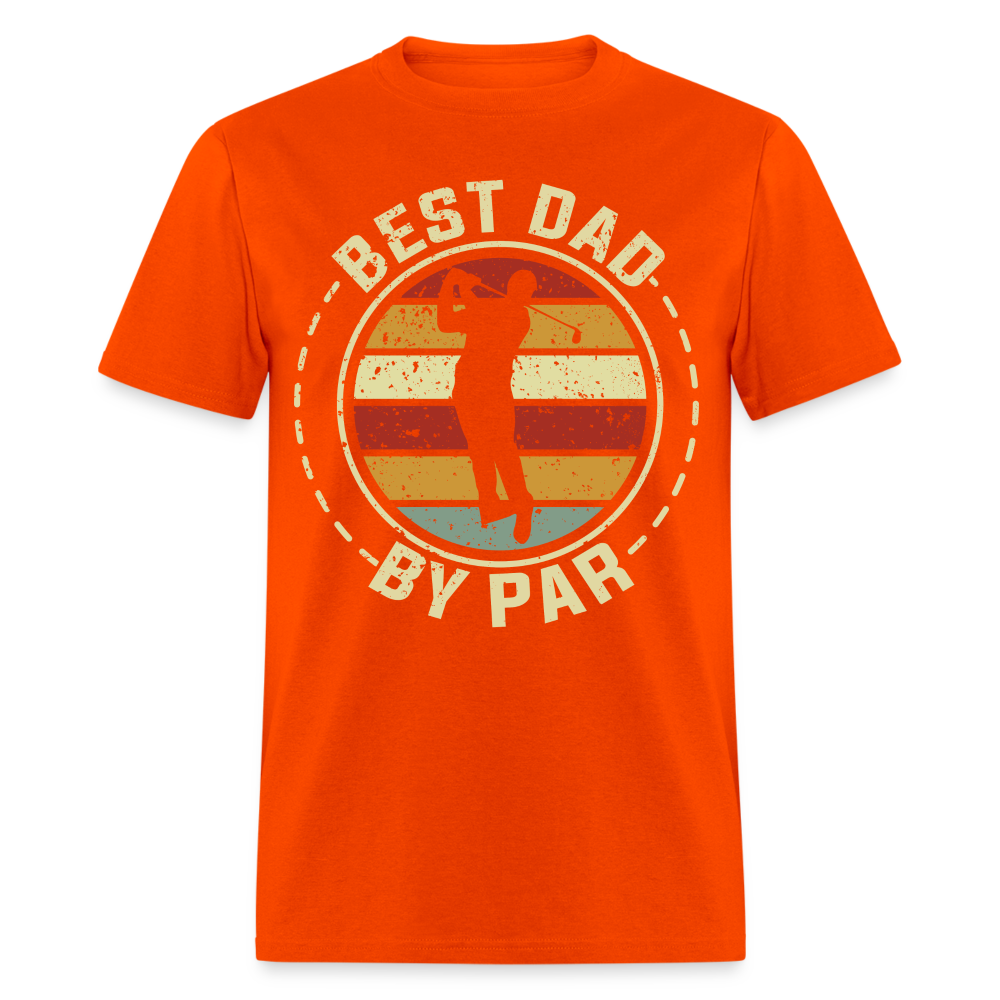 Best Dad By Par T-Shirt (Golf Dad tee) Color: orange