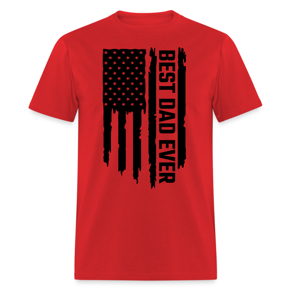 Best Dat Ever T-Shirt (Flag with Dad Tee) Color: red