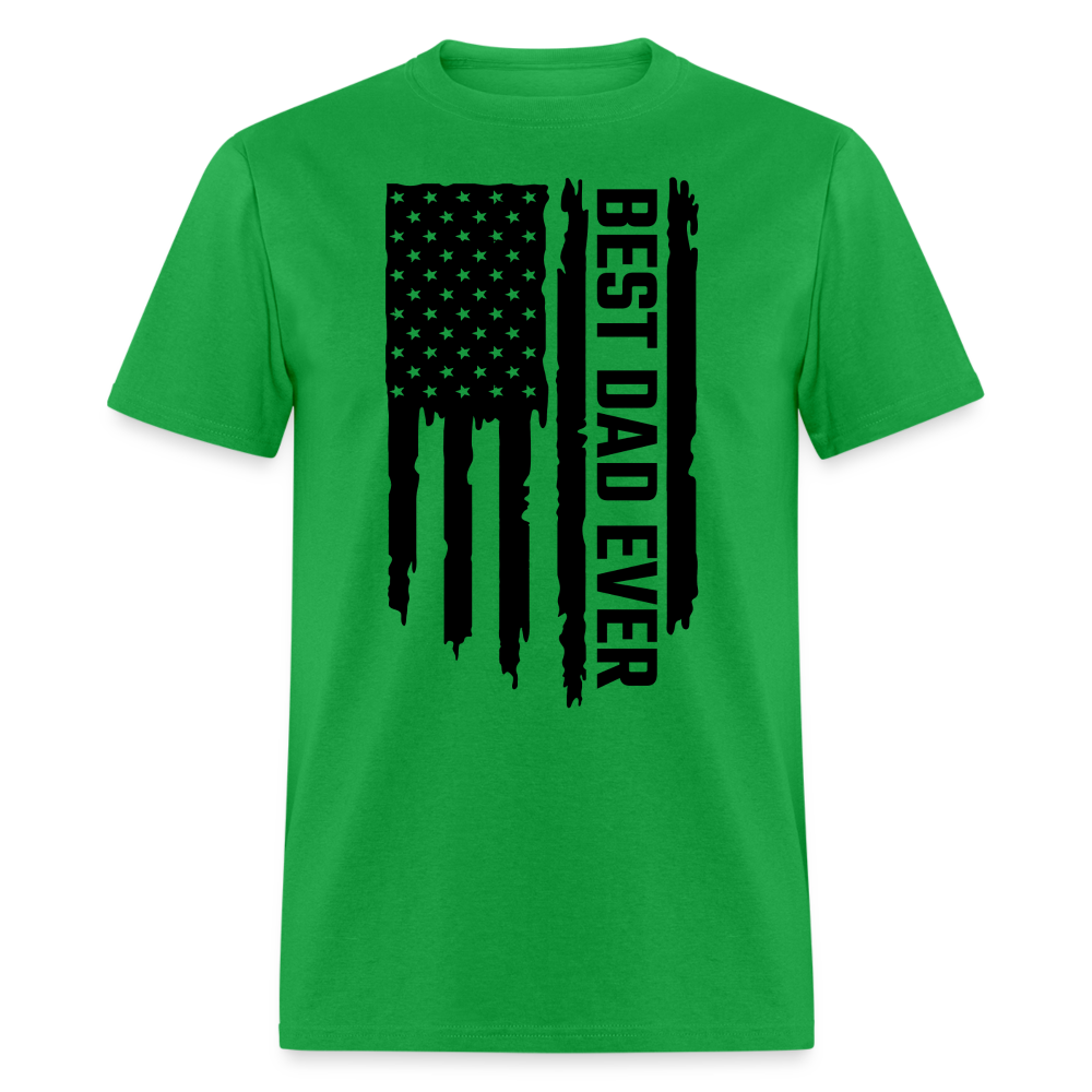 Best Dat Ever T-Shirt (Flag with Dad Tee) Color: bright green