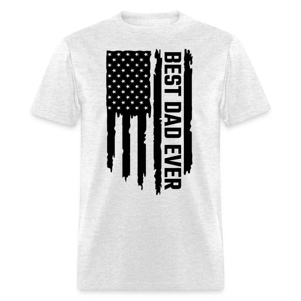 Best Dat Ever T-Shirt (Flag with Dad Tee) Color: light heather gray