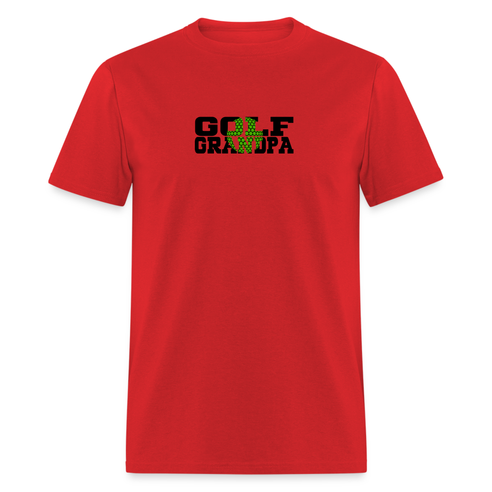 Golf Grandpa T-Shirt Color: red