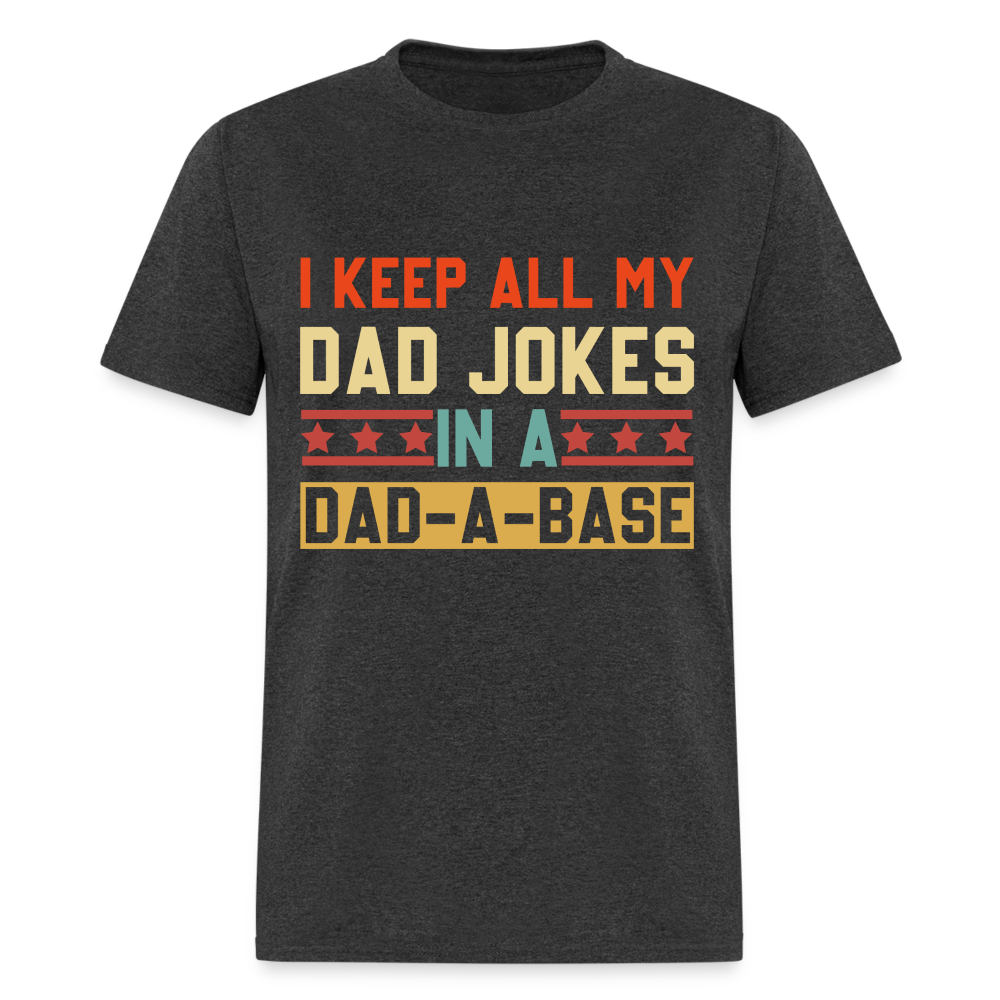 Dad Joke Dad-A-Base T-Shirt Color: heather black