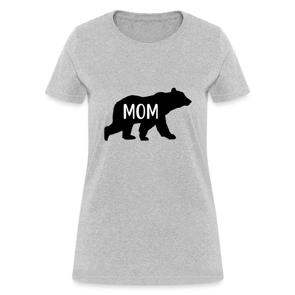 Mom Bear T-Shirt Color: heather gray
