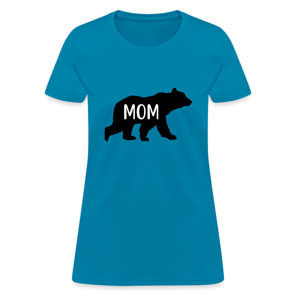 Mom Bear T-Shirt Color: turquoise