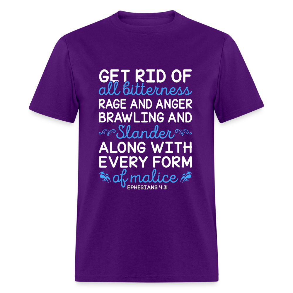 Ephesians 4:31 T-Shirt Color: purple