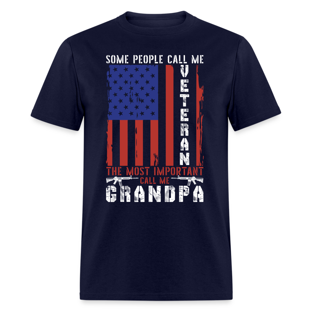 Grandpa Veteran T-Shirt Color: navy